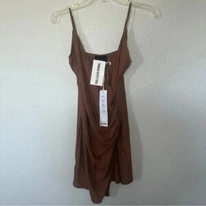 Lumiere Urban Outfitters Coco Brown Body Con Dress Women’s Size small‎ NWT